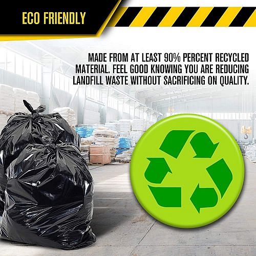 Medium 30 Biodegradable Garbage Bags, Dustbin Bags, Trash Bags For Kitchen, Office, Warehouse - Medium 19X21