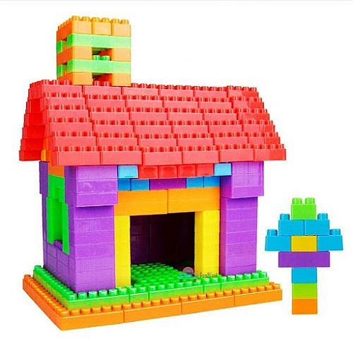 BUILDING BLOCKS 60 PC WIDELY USED BY KIDS AND CHILDREN FOR PLAYING AND ENTERTAINING PURPOSES - Multicolor