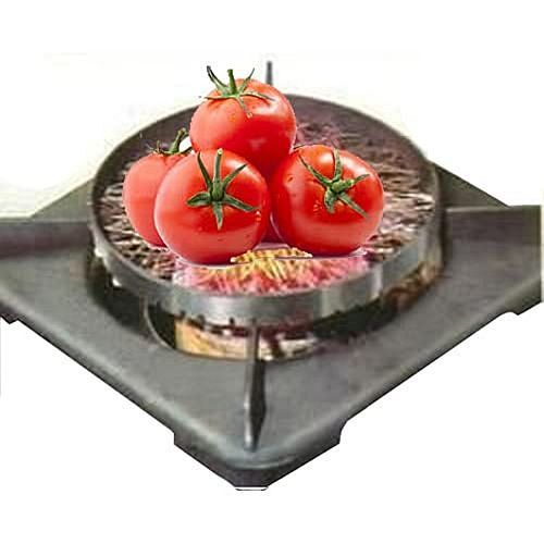 Barbeque Grill Stand For Gas Stove| Foldable Chota Tandoor with 2 Needles & 1 Jali - Multicolor