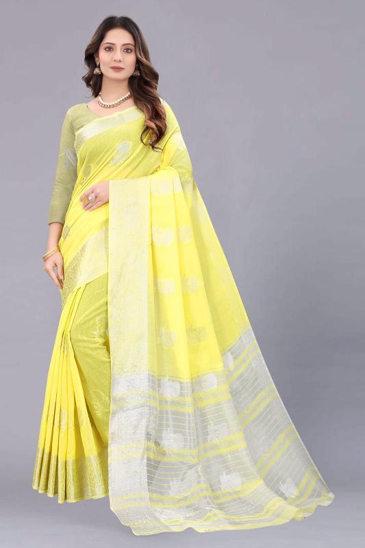 Trupti's Beautiful Linen Silk Saree - Free size